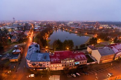 Valentino Pečinino nuotrauka iš ciklo „Skrendantis Panevėžys“ 