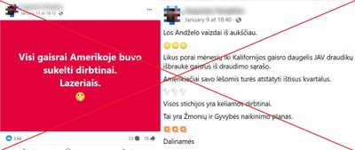 Melagienos, kad Kalifornijos gaisrai buvo sukelti dirbtinai