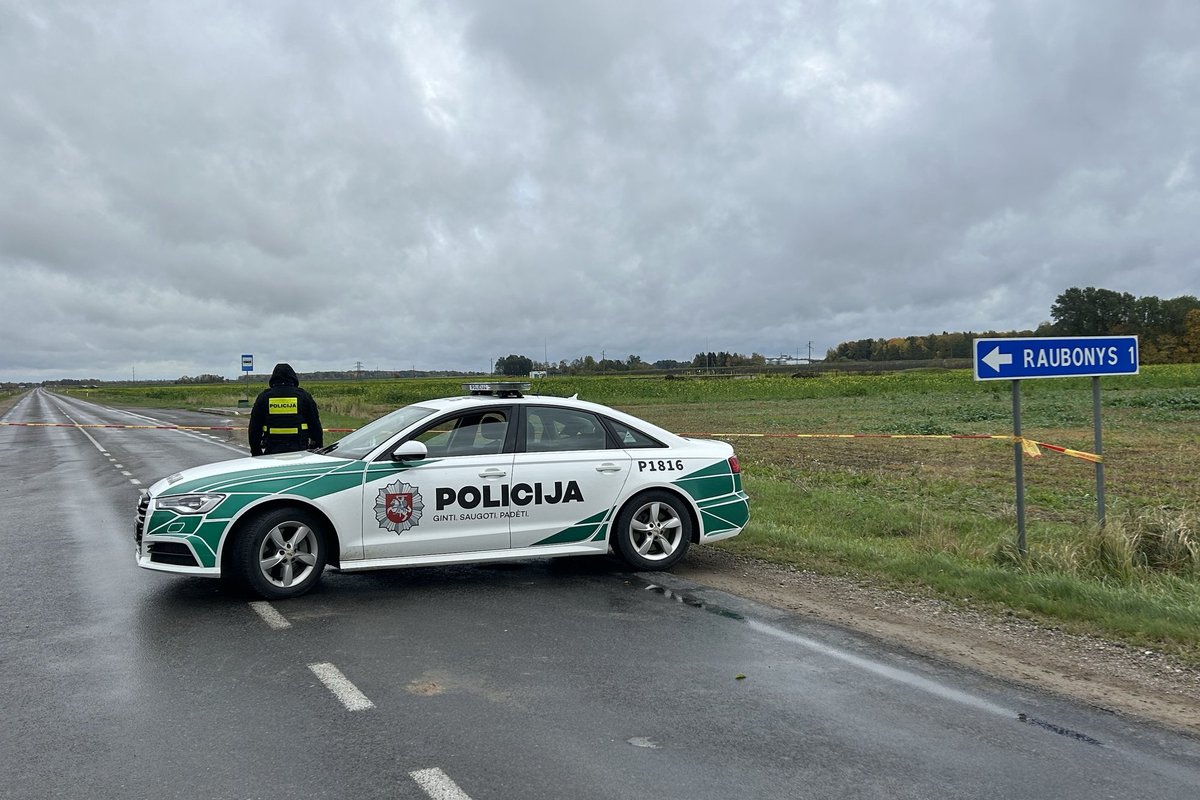 Pasvalys district, near the drone explosion site