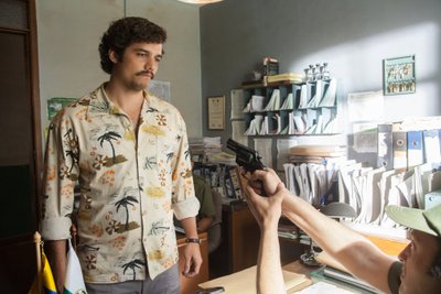 Kadras iš serialo "Narcos"