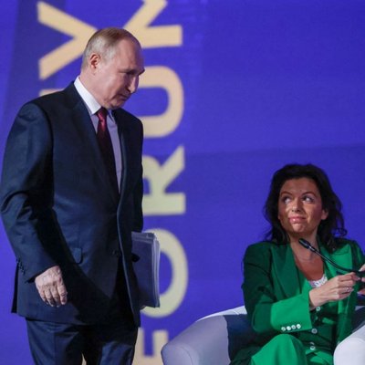 Vladimir Putin and Margarita Simonyan
