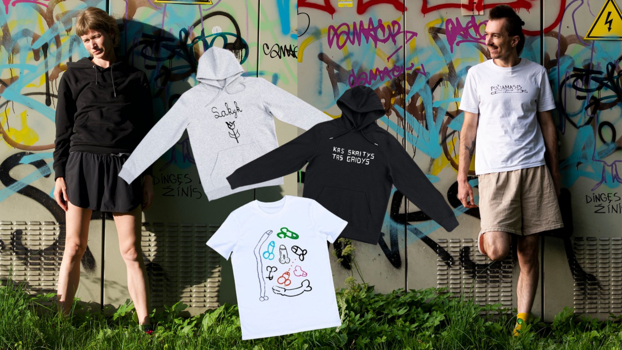 Vilnius Couple Turns Street Art into Fashion, Dodging Vandalism,