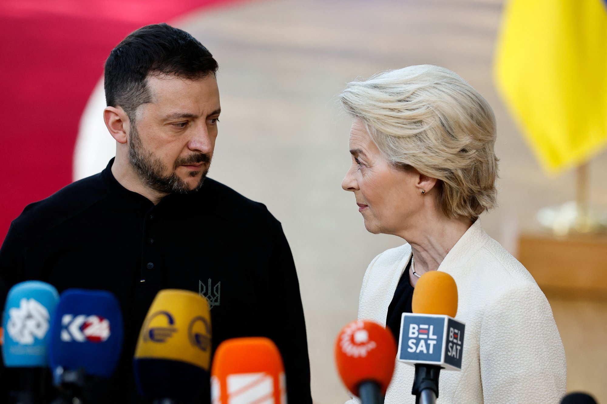 Karas Ukrainoje. Ursula von der Leyen: grobuonis Putinas jau puola ...