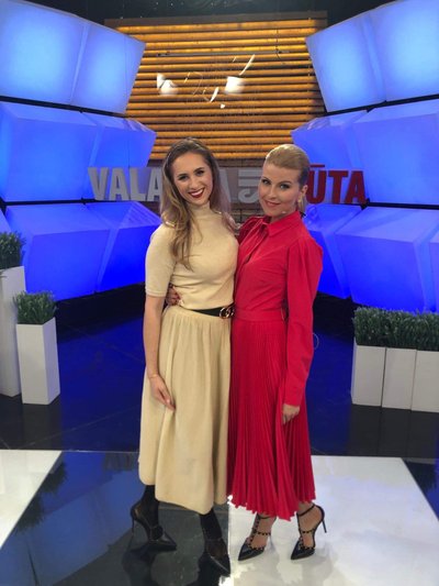 Su TV laidų vedėja Rūta Mikelkevičiūte