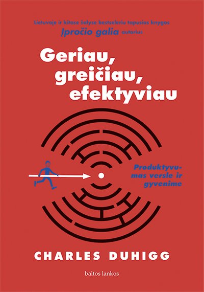 Charles Duhigg knyga „Geriau, greičiau, efektyviau. Produktyvumas versle ir gyvenime“