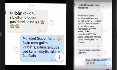 Goda Alijeva paviešino SMS su Nijole Pareigyte