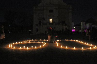 Žemės valanda praėjusiais metais Kauno rotušėje