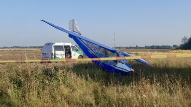 В Каунасском районе упал небольшой самолет