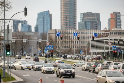 Vilniuje atnaujinta Rinktinės-Žalgirio-Tuskulėnų-Apkasų gatvių sankryža