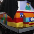 Budapešte pristatytas iš „Lego“ detalių pagamintas tramvajus