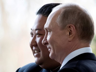 Kim Jong Unas, Vladimiras Putinas