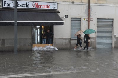 Šiaurės Italiją nusiaubė audros