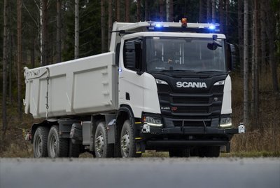  Bandymuose naudojamas autonomiškas Scania sunkvežimis (Gamintojo nuotr.)