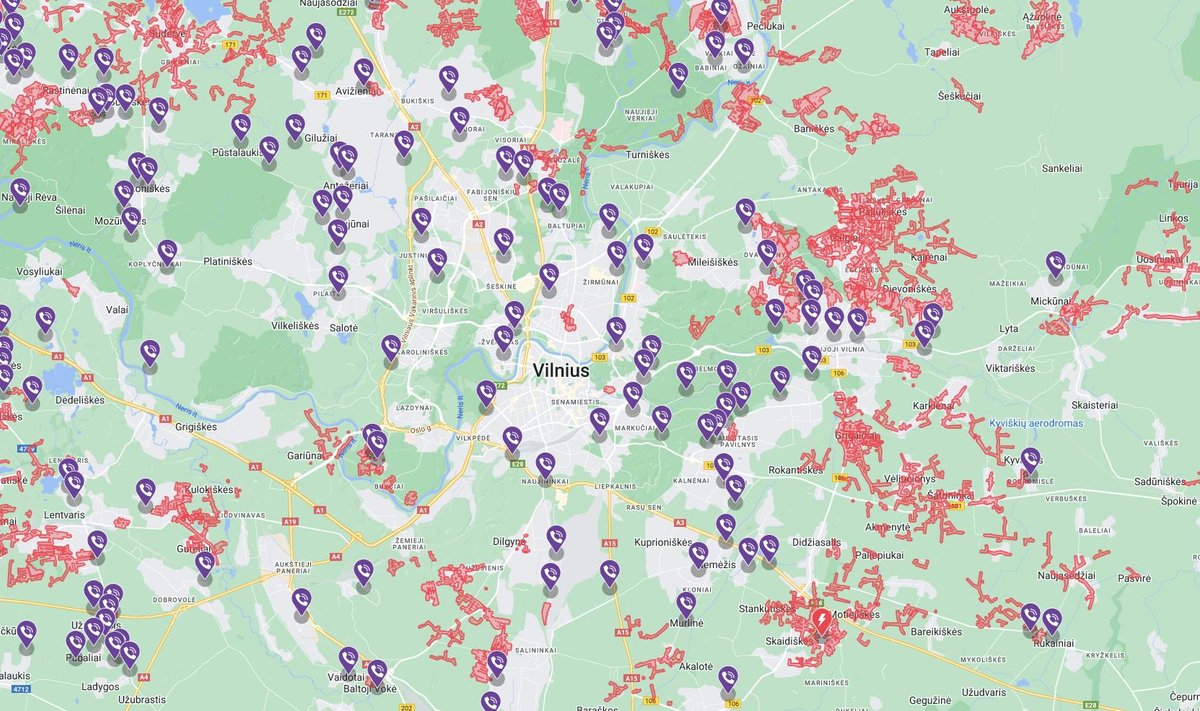 Elektros neteko daug gyventojų aplink Vilnių