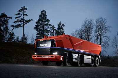  Autonomiškas Scania AXL savivartis (Gamintojo nuotr.)