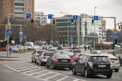 Vilniuje atnaujinta Rinktinės-Žalgirio-Tuskulėnų-Apkasų gatvių sankryža