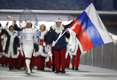 Rusijos olimpinė rinktinė Sočio žaidynių atidaryme