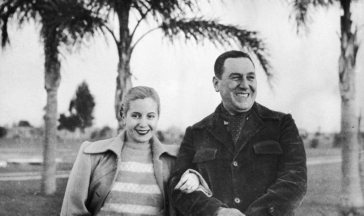 Evita Peron ir Juanas Peronas