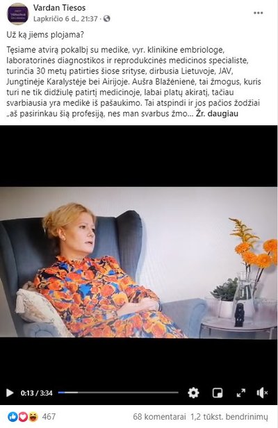 Klaidinanti žinutė