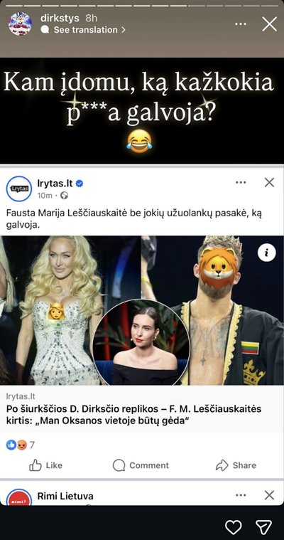 Dominyko Dirksčio žinutė