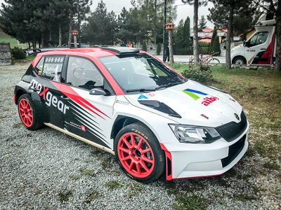 D. Butvilo ir R. Vaitkevičiaus ekipažo "Škoda Fabia R5"