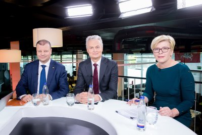 Saulius Skvernelis, Ingrida Šimonytė ir Gitanas Nausėda