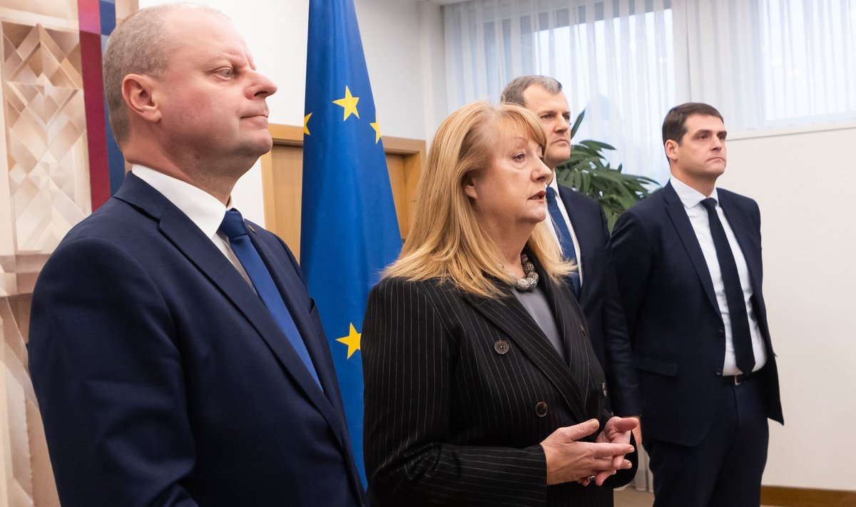  Saulius Skvernelis, Vilija Blinkevičiūtė, Gintautas Paluckas, Remigijus Žemaitaitis