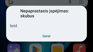 Gyventojai į telefonus gavo perspėjimo pranešimus su keistu tekstu: kas nutiko? 