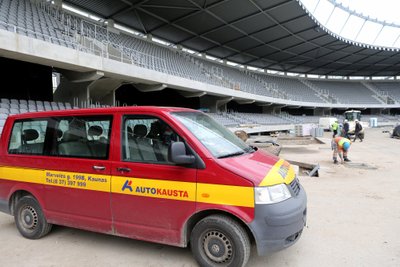 Statybos darbai Kauno S. Dariaus ir S. Girėno stadione