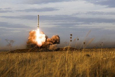 "Iskander" sparnuotosios raketos paleidimas