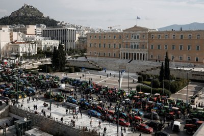 Ūkininkų protestas Atėnuose