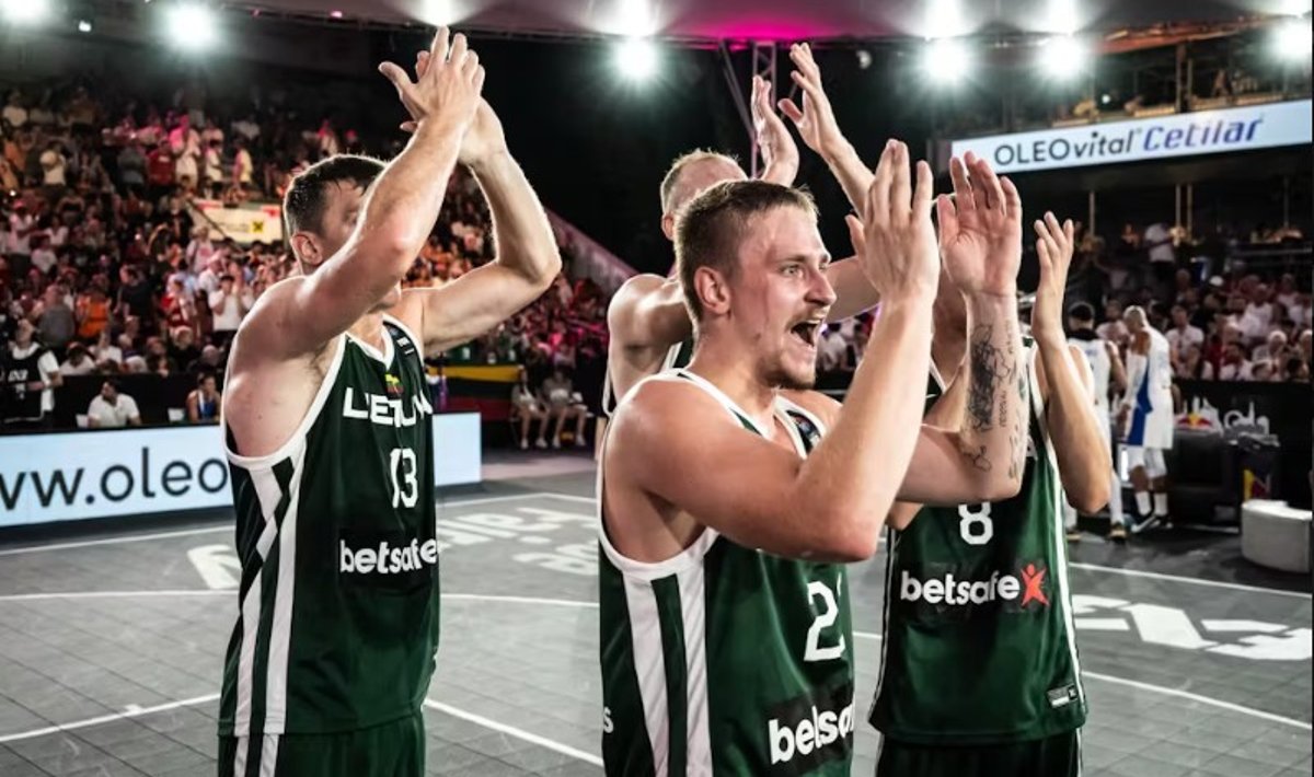 Lietuvos 3x3 rinktinė Vienoje iškovojo Europos čempionato bronzą