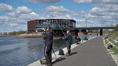 Meknių žūklė Nemune ties Kaunu