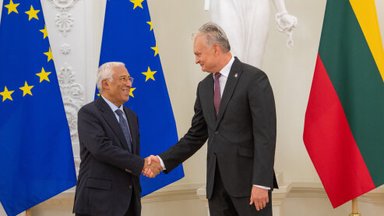 Президент Литвы с председателем Европейского совета обсудили ситуацию с безопасностью Украины и укрепление обороны 