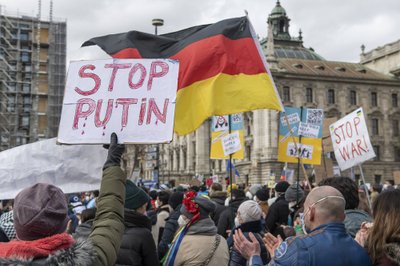 Protestas Miunchene, Vokietijoje, imago-images.de nuotr.