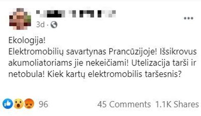 Klaidinantis komentaras „Facebook“ socialiniame tinkle 