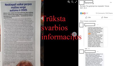 Straipsnyje remiamasi abejotinos reputacijos tyrimu