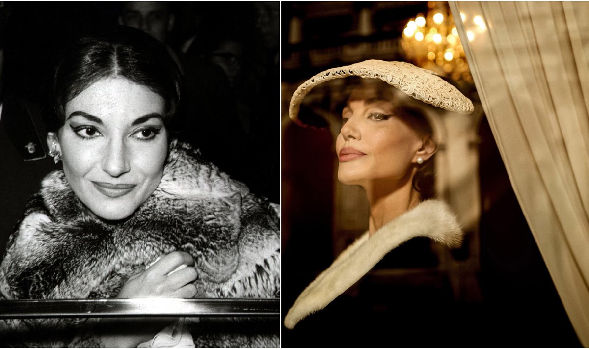 Transformaciją į garsiąją operos divą Mariją Callas (kairėje), kurios asmeninis gyvenimas buvo audringas, Holivudo aktorė Angelina Jolie pavadino „sunkiausiu ir sudėtingiausiu“ vaidmeniu karjeroje“, kuriam ji ruošėsi ištisus mėnesius.
