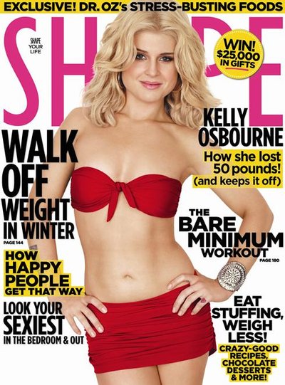 Shape magazine viršelis su Kelly Osbourne