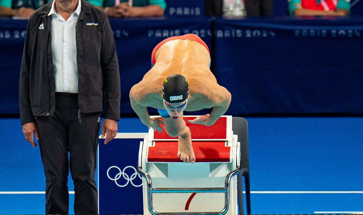 Dano Rapšio plaukimas Paryžiaus olimpinių žaidynių finale