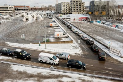 Eilės prie Gerulaičio g. testavimo punkto