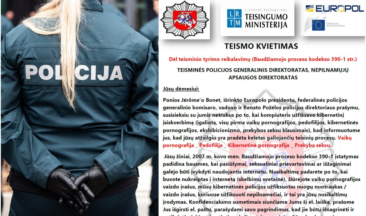 Policija, sukčiai