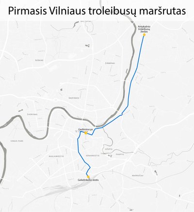 Pirmasis Vilniaus troleibusų maršrutas