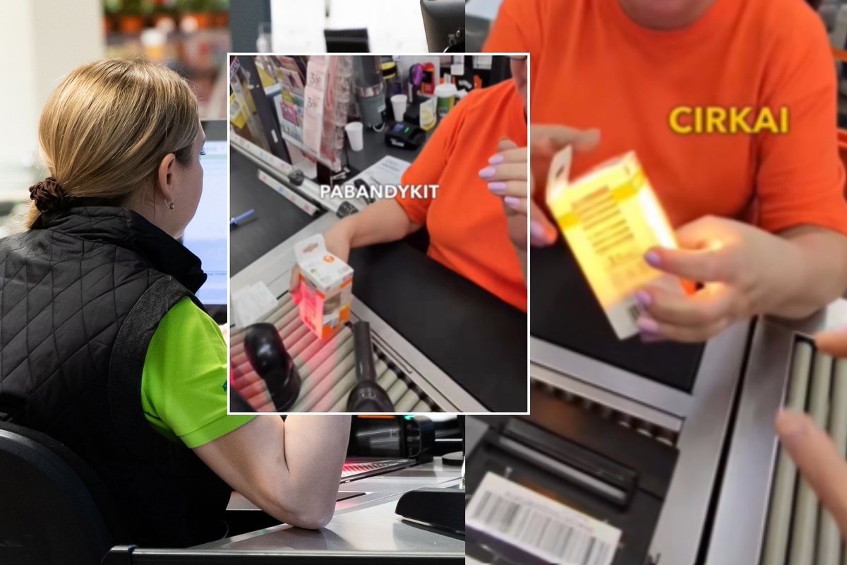 Illusionist Pranks Lithuanian Cashier With Light Bulb That Glows When Scanned