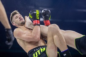 „UTMA 12“: čempioniškoje spartiečių akistatoje – Avlasevičiaus pergalė techniniu nokautu