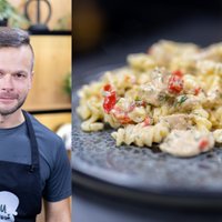 Jokūbas Bareikis pristatė savo firminį receptą: tai gana paprastas, bet labai skanus patiekalas su vištiena