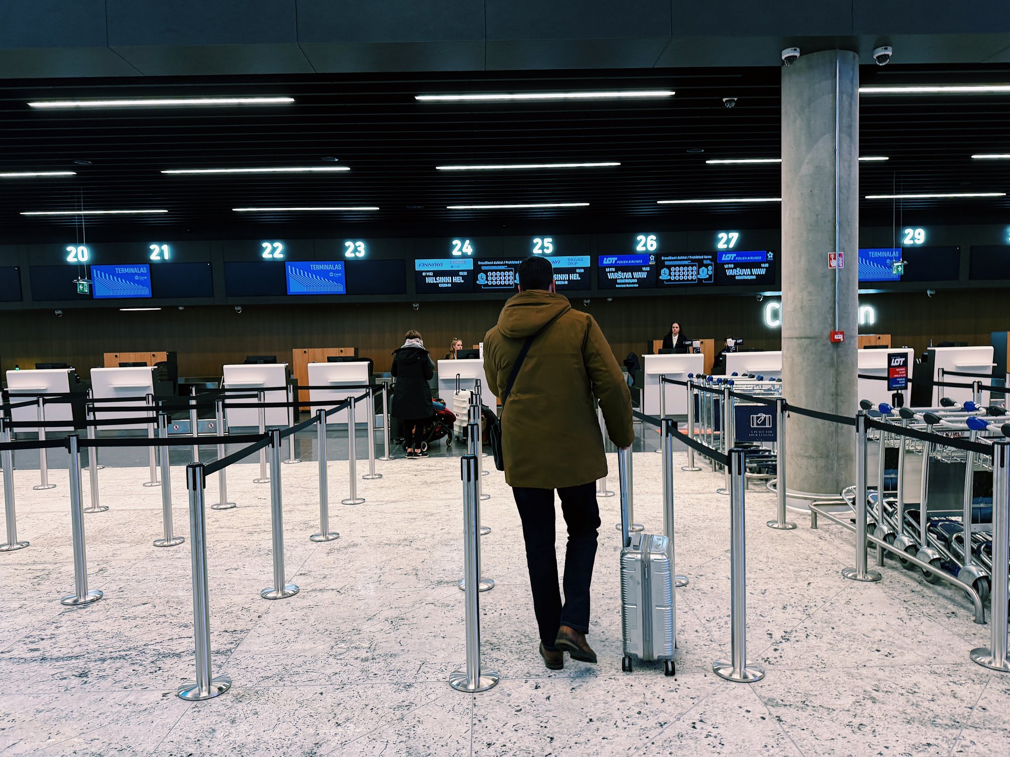 Вильнюсский аэропорт был открыт рано утром, возможны опоздания