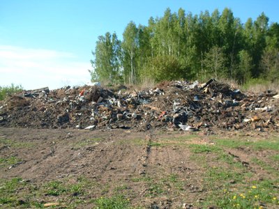 Vilkapievių sąvartynas Panevėžio rajone prieš sutvarkymą