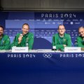Lietuvos vyrų trijulių krepšinio rinktinės spaudos konferencija 