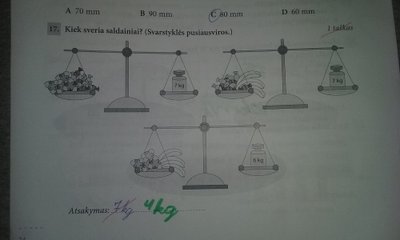 Matematikos uždavinys ketvirtokui. Foto / DELFI skaitytojas